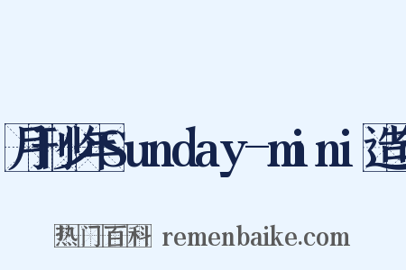 月刊少年Sunday-mini造句是什么意思的图片